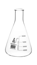 Колбы - конические, Эрленмейера 500мл, розетка 29/32, узкое горлышко, со сменным шарниром, боросиликатное стекло