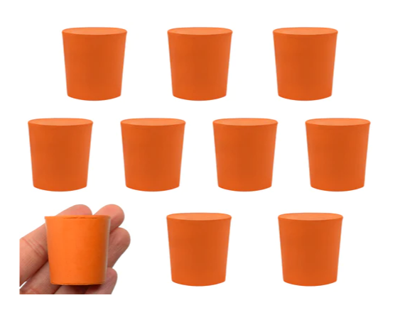 Пробка резиновая, сплошная, ниж.диам. 31 мм, верх.диам. 36 мм, длина 35 мм // Stopper Rubber, Solid, bottom 31 mm, top 36 mm, length 35 mm