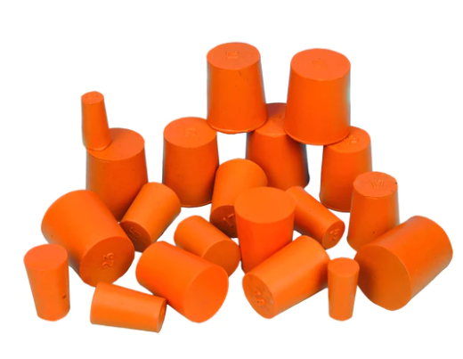 Пробка резиновая, сплошная, ниж.диам. 40 мм, верх.диам. 49 мм, длина 40 мм // Stopper Rubber, Solid, bottom 40 mm, top 49 mm, length 40 mm