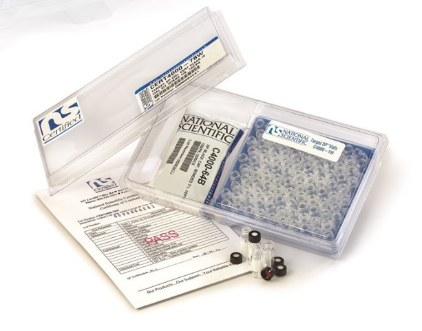 Серт.флаконы, укомплектованные, прозрачные 2 мл. c маркировочными точками и приклеенной септой (уп./100)