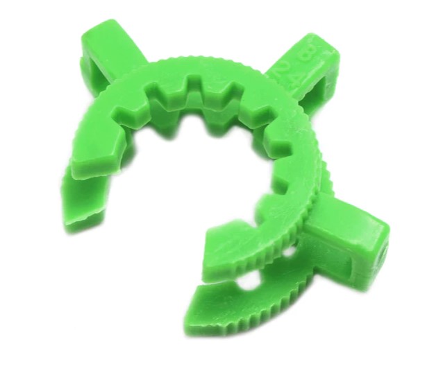 Зажимы для шарнирной стеклянной посуде, размер шва 24/29, цвет зеленый