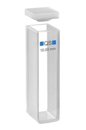 Кювета Macro-cell 100-QS PL 10 мм оптическое стекло                Macro cell 100-QS PL 10mm