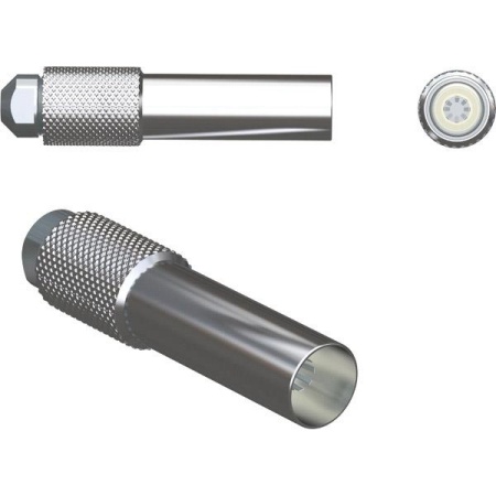 Коаксиальный электродный разъем, коаксиальный кабель длиной 1 м, разъем прибора DIN     Coaxial electrode plug, 1 m coaxial cable, DIN appliance plug