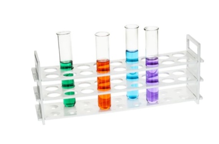 Подставка для пробирок, РР, на 62 пробирки длиной 13 мм / Test Tube Stand, Polypropylene, 13 mm x 62 Tubes