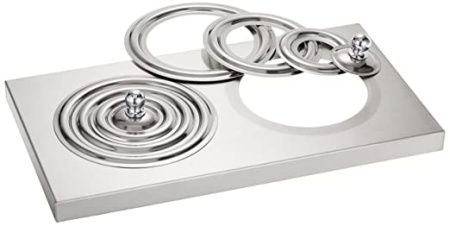 Крышка с концентрической кольцевой крышкой, 2 шт., BFC106, нержавеющая сталь, для водяной бани 6 литров                       Lid with concentric ring cover set, 2 pcs., BFC106, stainless steel, for water bath 6 Liter