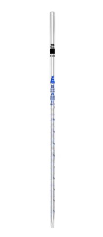 Пипетка серологическая класса «A», 2.0 мл, черная, синяя маркировка / Pipette Serological class 'A' 2.0 ml, Black, Blue Printing