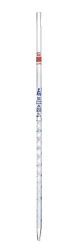Пипетка серологическая класса «A», 5.0 мл, красная, синяя маркировка / Pipette Serological class 'A' 5.0 ml, Red, Blue Printing